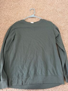 stars above Men's Crewneck Sweater in Olive Green
